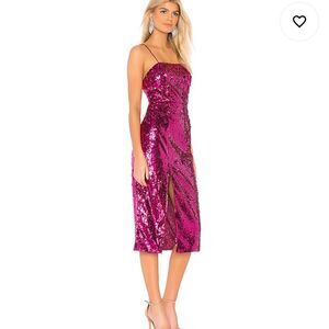 Jay Godfrey Pink Sequins Dress